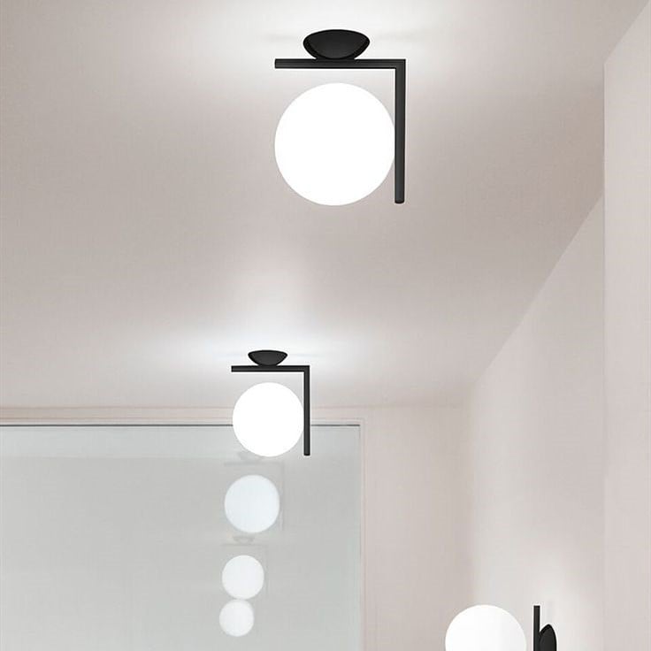 IC Lights Glass Ball Wall Sconce