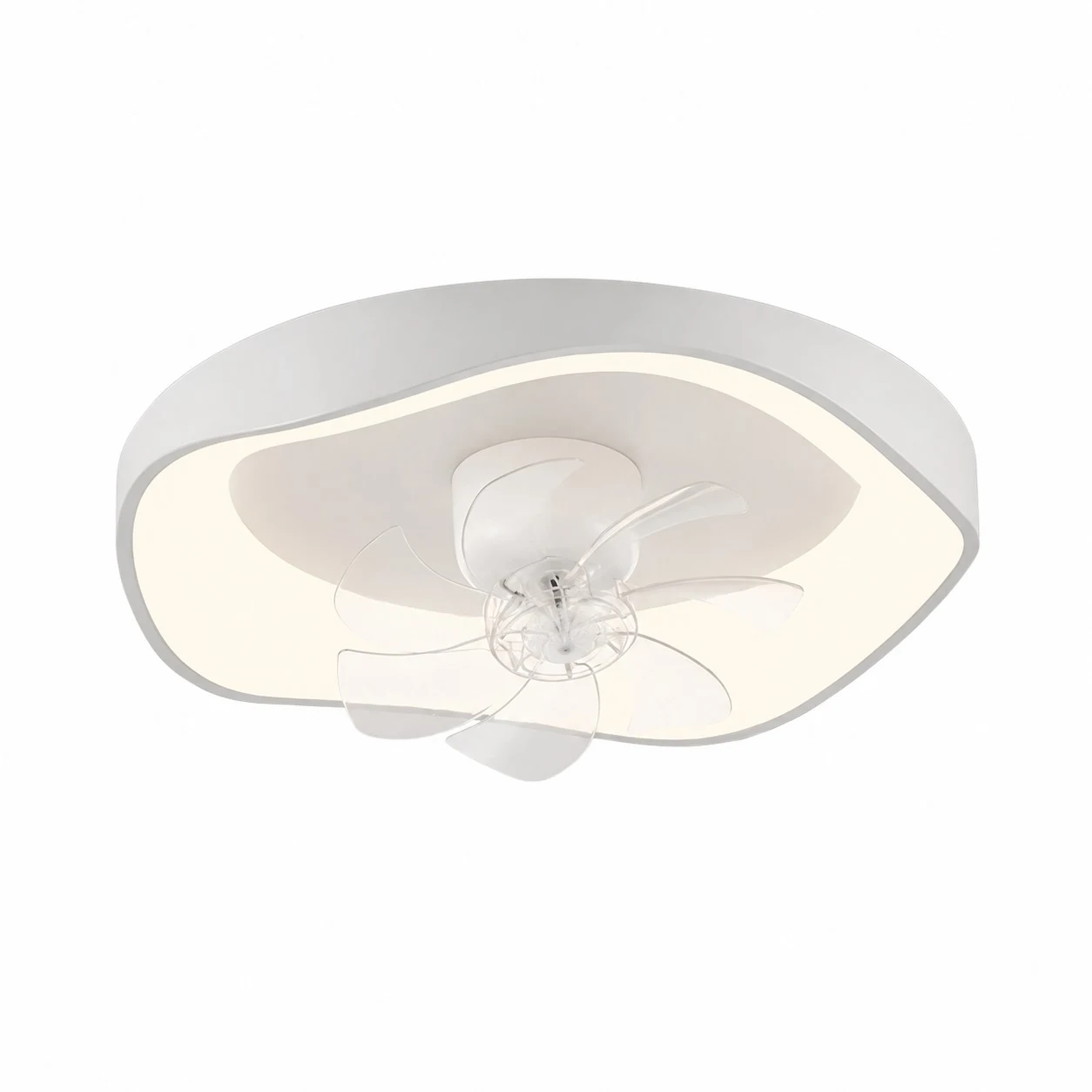 Oscillating white 42 cm ceiling fan light SKU image